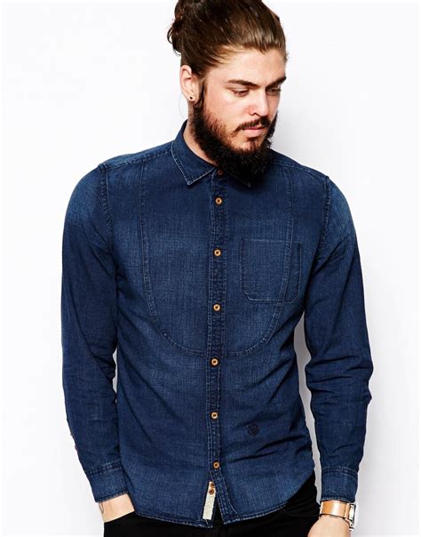 long sleeve denim shirts